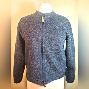 Horny Toad dark gray sweater jacket size Small zipper closure